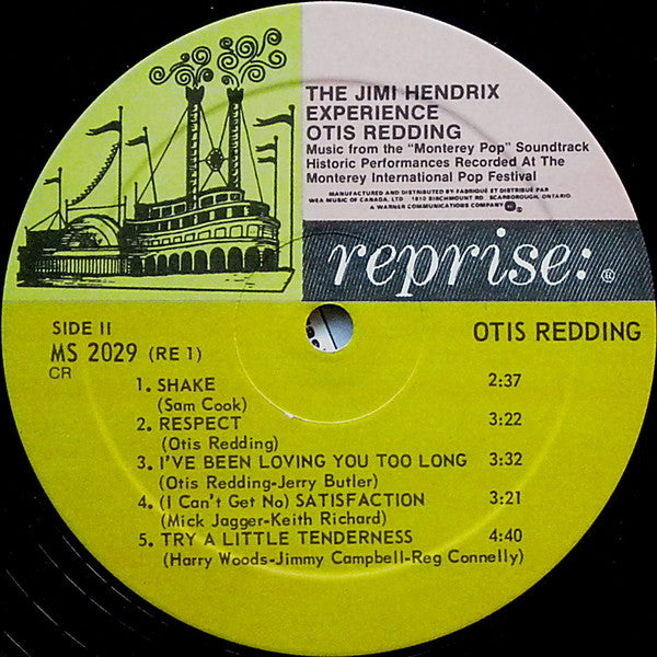 Otis Redding / The Jimi Hendrix Experience : Historic Performances Recorded At The Monterey International Pop Festival (LP, Album, RE)