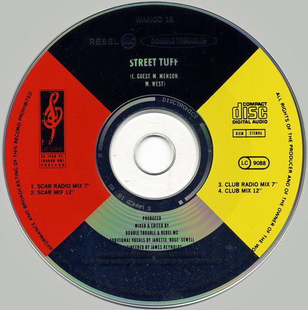 Rebel MC, Double Trouble : Street Tuff (CD, Single)