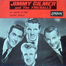 Jimmy Gilmer And The Fireballs : My Heart Is Free / Sugar Shack (7", Bla)