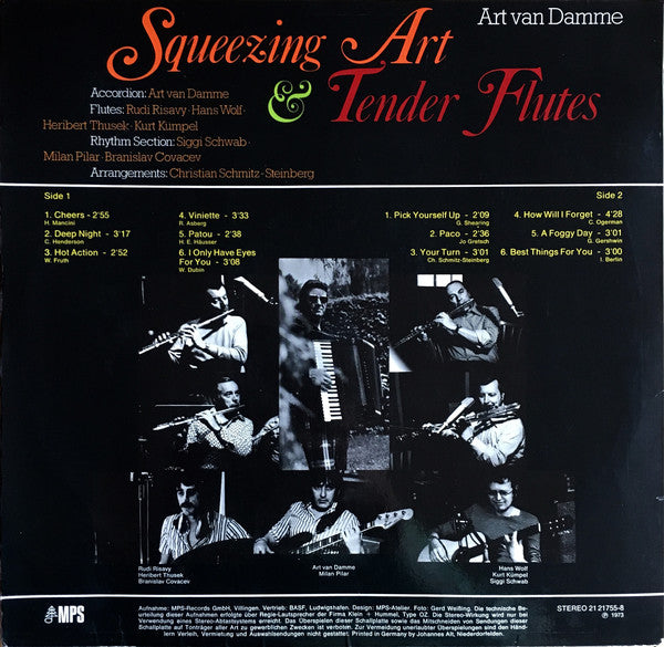 Art Van Damme : Squeezing Art & Tender Flutes (LP, Album)
