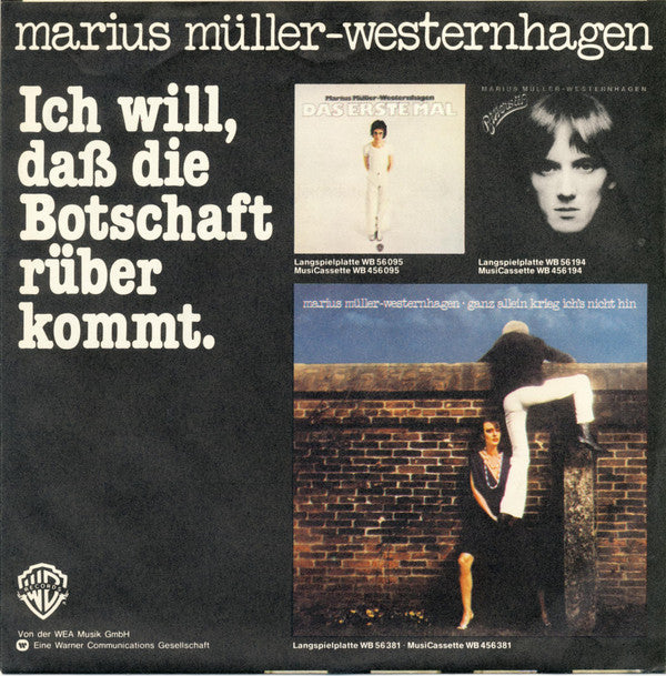 Marius Müller-Westernhagen : Du Bist Du (7", Single)