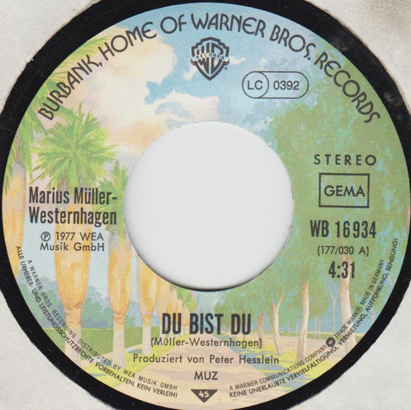 Marius Müller-Westernhagen : Du Bist Du (7", Single)