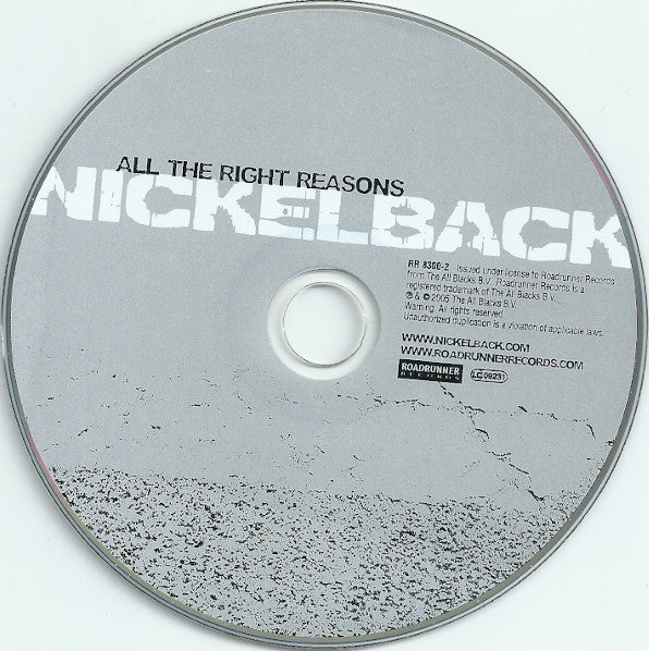 Nickelback : All The Right Reasons (CD, Album)