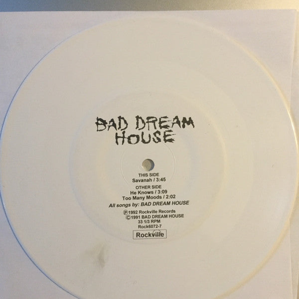 Bad Dream House : Bad Dream House (7", EP, Whi)
