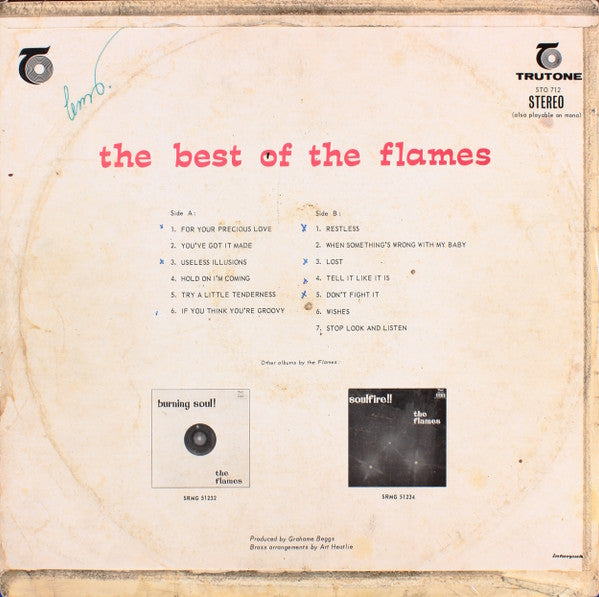 The Flames (6) : The Best Of The Flames (LP, Comp)