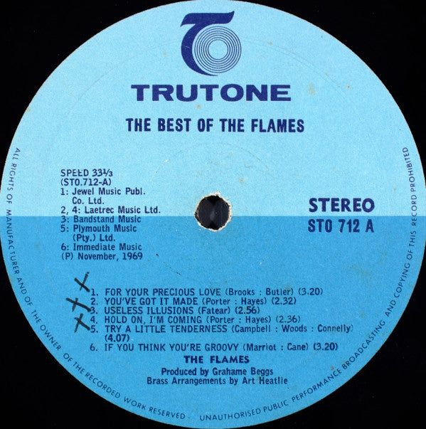 The Flames (6) : The Best Of The Flames (LP, Comp)