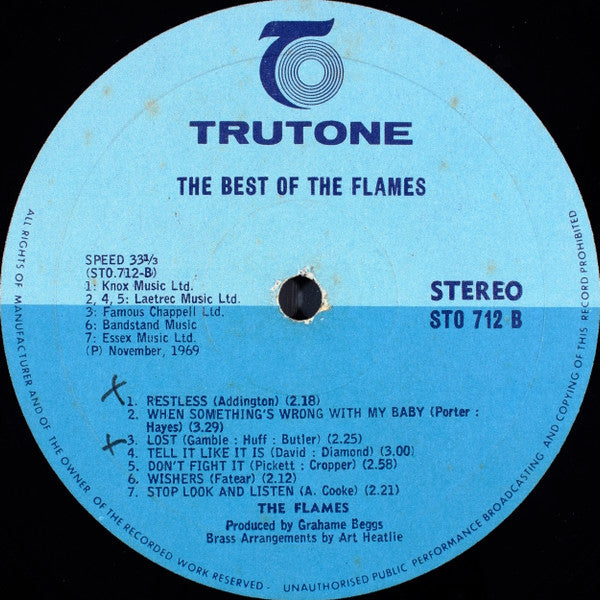 The Flames (6) : The Best Of The Flames (LP, Comp)