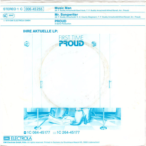 Proud : Music Man (7", Single)