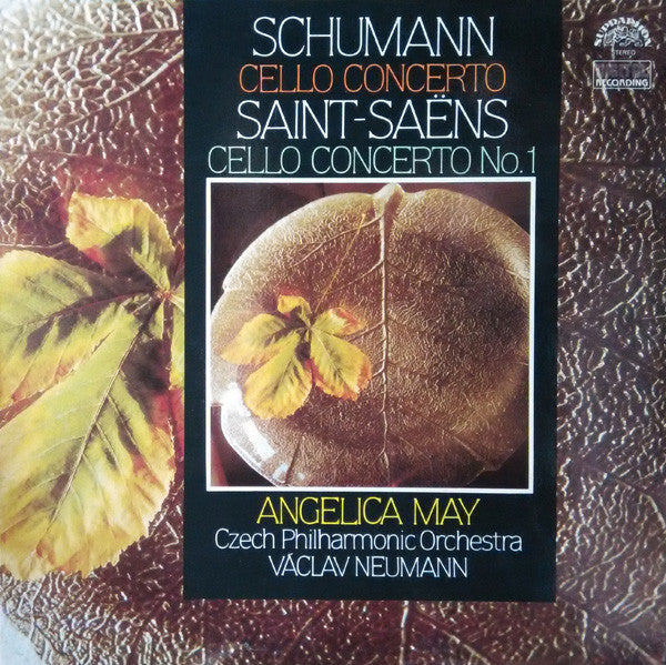 Robert Schumann / Camille Saint-Saëns, Angelica May, The Czech Philharmonic Orchestra, Václav Neumann : Cello Concerto / Cello Concerto No.1 (LP, RP)