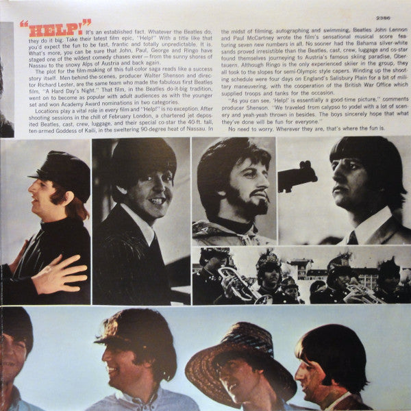 The Beatles : Help! (Original Motion Picture Soundtrack) (LP, Album, RE, Pur)