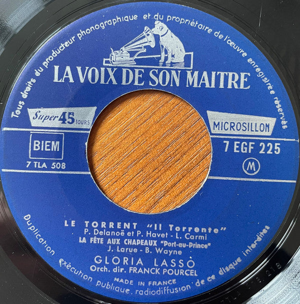 Gloria Lasso Orchestre Direction : Franck Pourcel : Le Torrent  (7", EP, Mono)