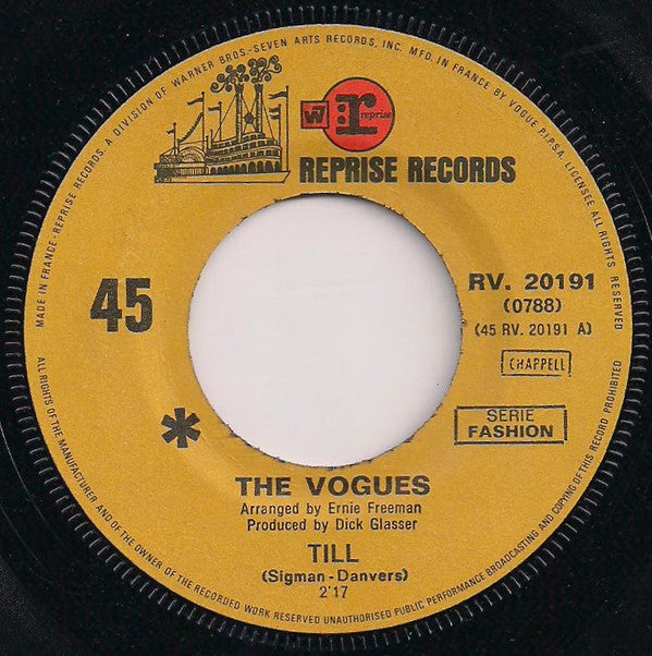 The Vogues : Till (7", Single)