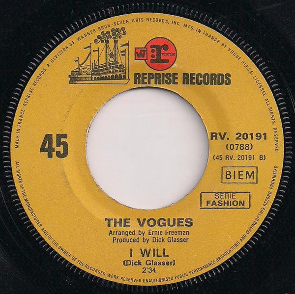 The Vogues : Till (7", Single)