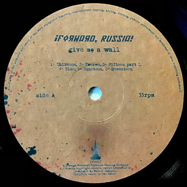¡Forward, Russia! : Give Me A Wall (LP, Album, Ltd)