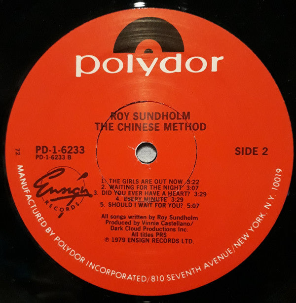 Roy Sundholm : The Chinese Method  (LP, Album)