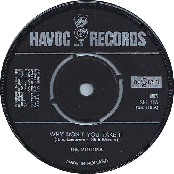 The Motions : Why Don't You Take It / My Love Is Growing (7", Single)