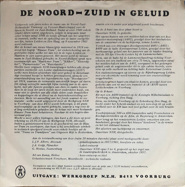 Werkgroep N.Z.H. : De Noord-Zuid In Geluid (7", Mono)