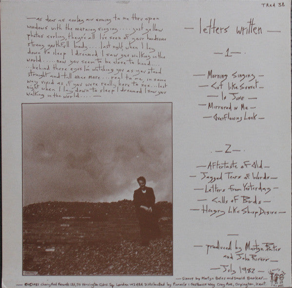 Martyn Bates : Letters Written (10", Album)