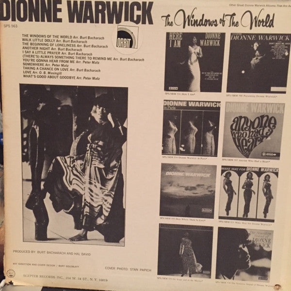 Dionne Warwick : The Windows Of The World (LP, Album, RE)