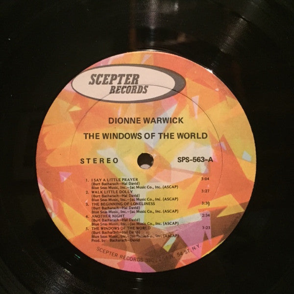 Dionne Warwick : The Windows Of The World (LP, Album, RE)