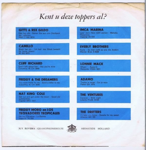 Freddie & The Dreamers : I Love You Baby / Don't Make Me Cry (7", Single)