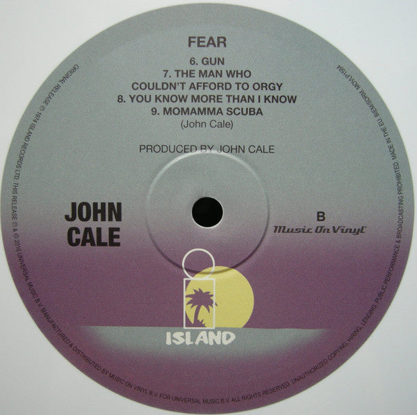 John Cale : Fear (LP, Album, Ltd, Num, RE, Whi)