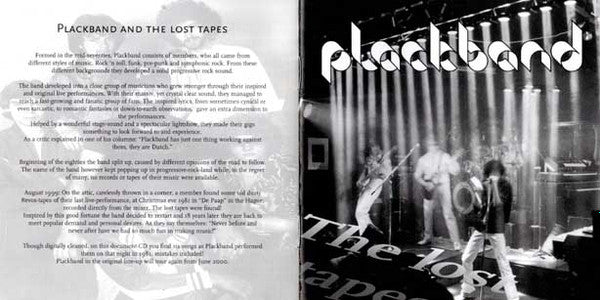 Plackband : The Lost Tapes (CD, Album)