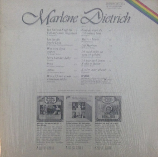 Marlene Dietrich : Melodien Die Man Nie Vergisst (LP, Comp)