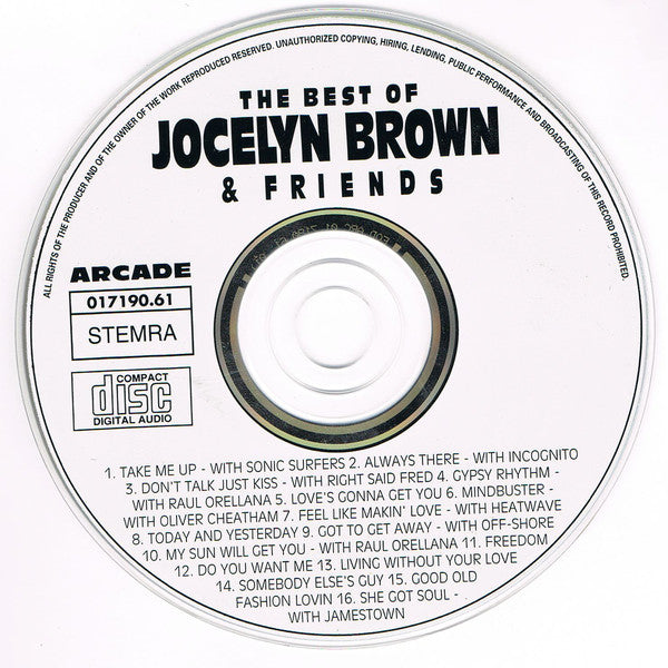 Jocelyn Brown : The Best Of Jocelyn Brown And Friends (CD, Comp)