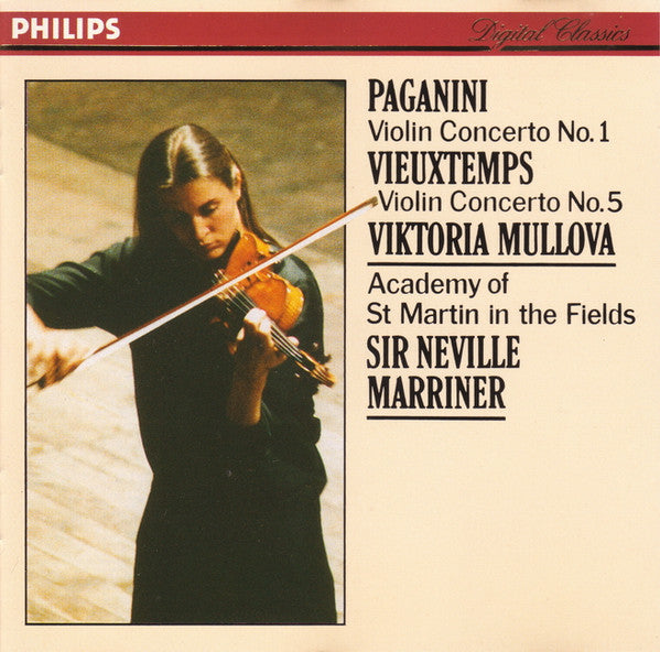 Niccolò Paganini / Henri Vieuxtemps, Viktoria Mullova, Sir Neville Marriner, The Academy Of St. Martin-in-the-Fields : Violin Concerto No. 1 / Violin Concerto No. 5 (CD)
