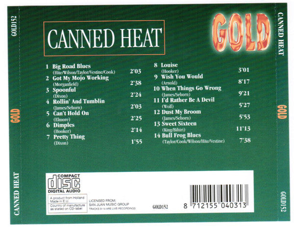 Canned Heat : Gold (CD, Comp)
