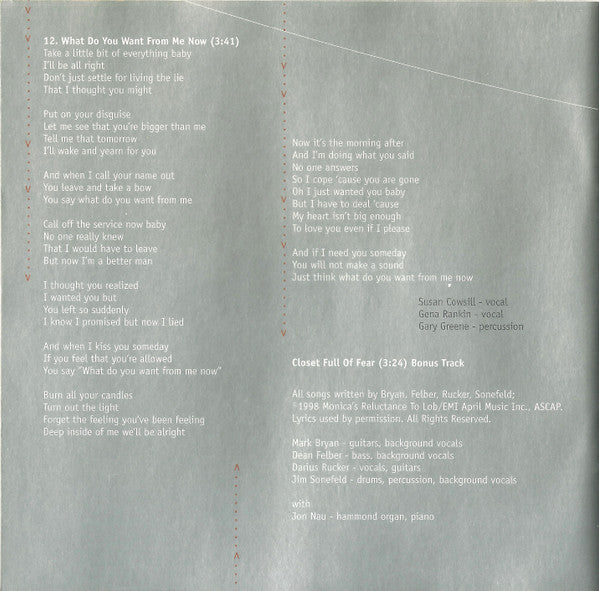 Hootie & The Blowfish : Musical Chairs (HDCD, Album, Club)