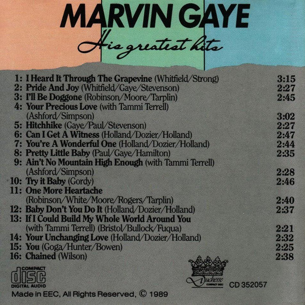 Marvin Gaye : His Greatest Hits (CD, Comp)