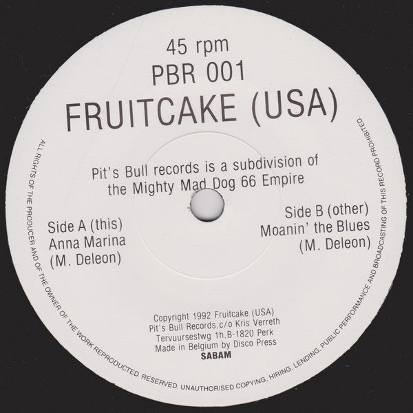 Fruitcake (2) : Anna Marina  (7")