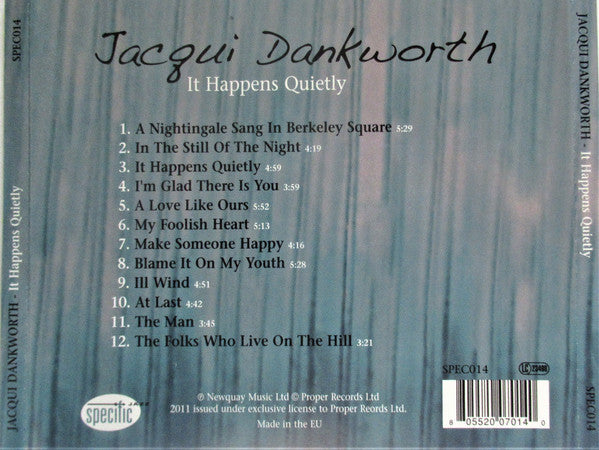 Jacqueline Dankworth : It Happens Quietly (With Arrangements By Sir John Dankworth) (CD, Album)