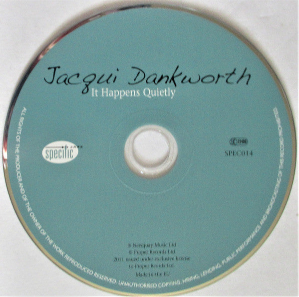Jacqueline Dankworth : It Happens Quietly (With Arrangements By Sir John Dankworth) (CD, Album)