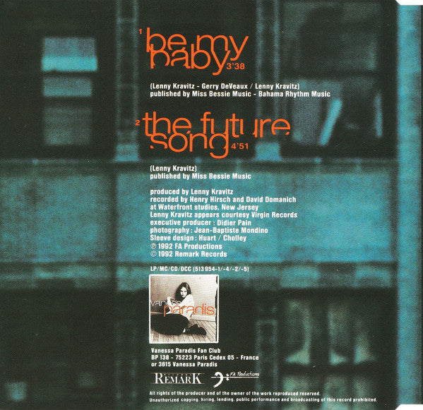 Vanessa Paradis : Be My Baby (CD, Single)