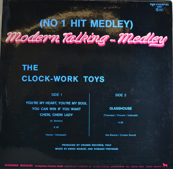 The Clock-Work Toys* : No 1 Hit Medley (Modern Talking-medley) (12", Maxi)