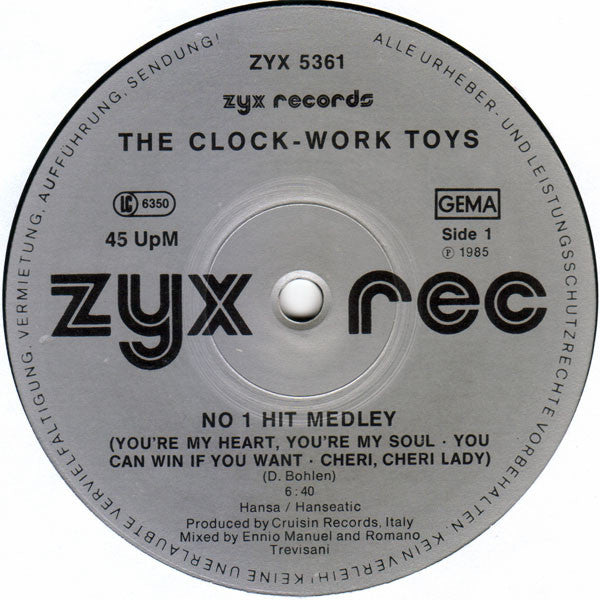The Clock-Work Toys* : No 1 Hit Medley (Modern Talking-medley) (12", Maxi)