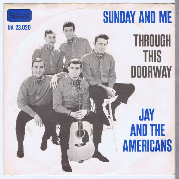 Jay & The Americans : Sunday And Me (7", Single)
