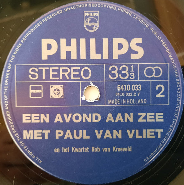 Paul van Vliet (2) : Een Avond Aan Zee Met Paul Van Vliet (LP, Album)