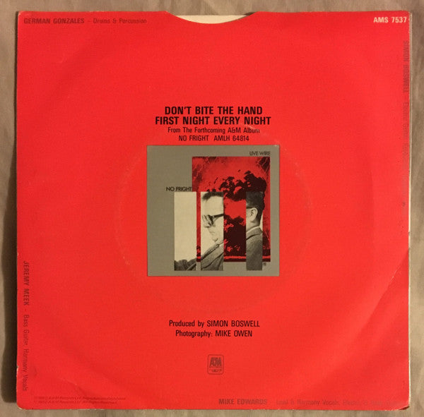 Live Wire (3) : Don't Bite The Hand (7", Single, Promo)