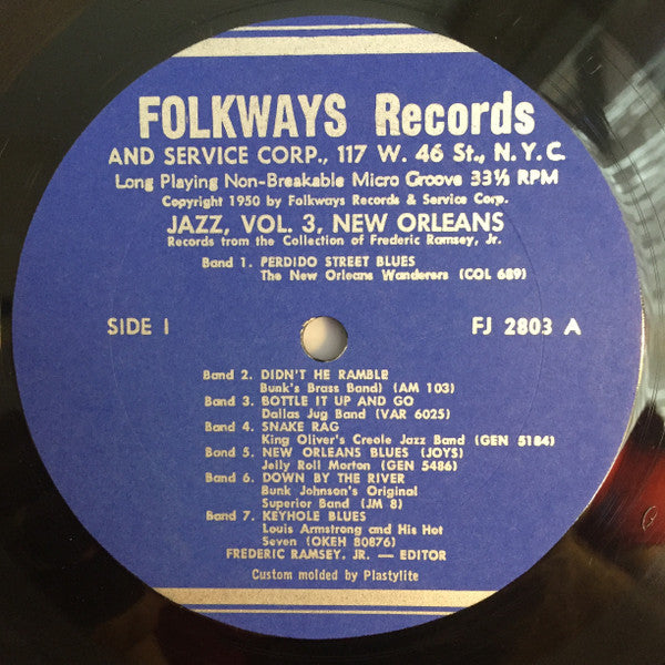 Various : Jazz Volume 3: New Orleans (LP, Comp, RE)