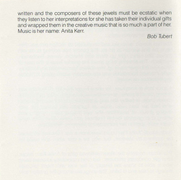 Anita Kerr With The Anita Kerr Singers : Music Is Her Name (CD, Comp)