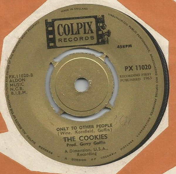 The Cookies : Girls Grow Up Faster Than Boys (7", Single)