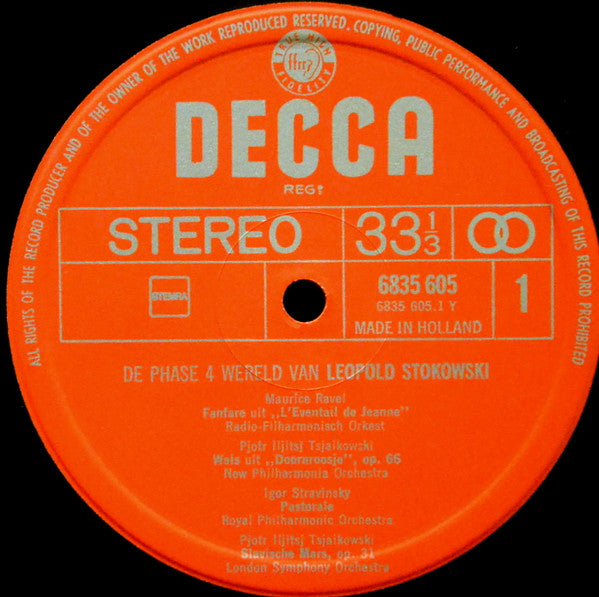Leopold Stokowski : De Phase 4 Wereld Van Leopold Stokowski (LP, Comp)