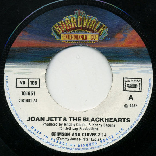 Joan Jett & The Blackhearts : Crimson And Clover (7", Single)