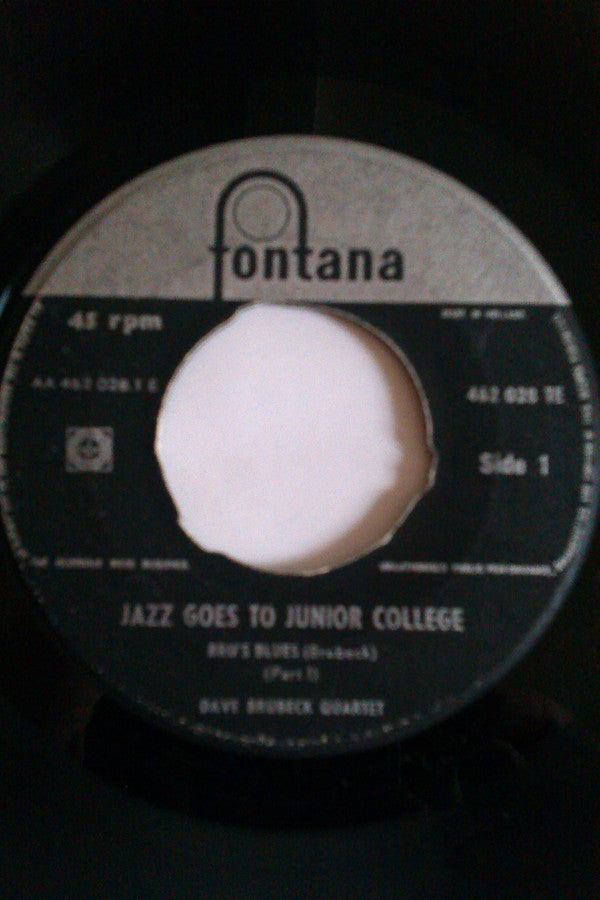 The Dave Brubeck Quartet : Jazz Goes To Junior College (7")