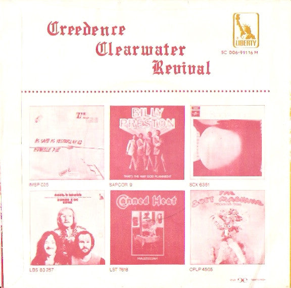 Creedence Clearwater Revival : Travelin' Band / Who'll Stop The Rain (7", Single)