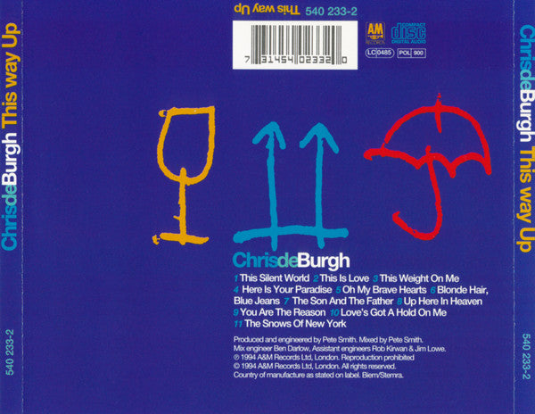 Chris De Burgh : This Way Up (CD, Album)